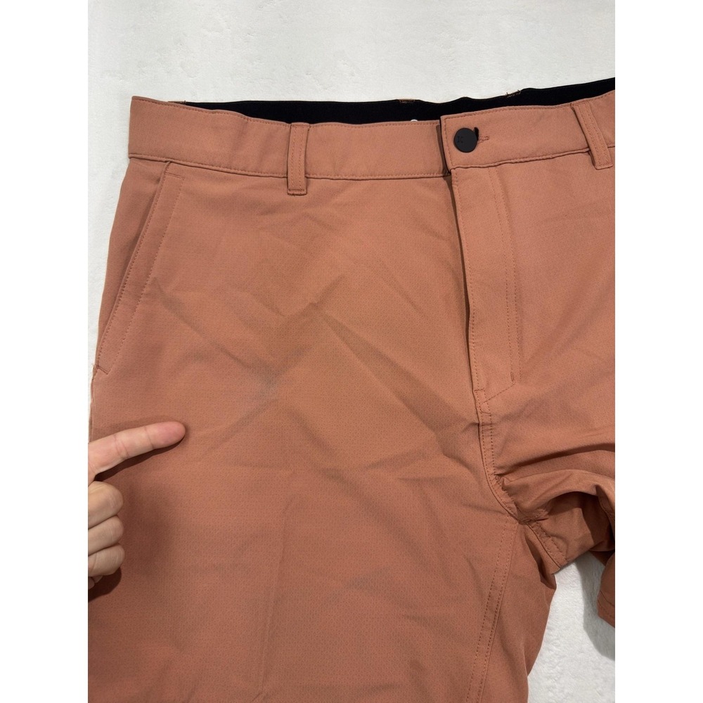 Hurley Shorts Mens 38 Brown 8 Inch Inseam Chino Flat Front Stretch Casual Golf - Picture 5 of 7
